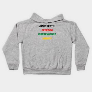 Juneteenth independence day Kids Hoodie